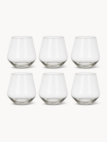 Set of 6  water glasses