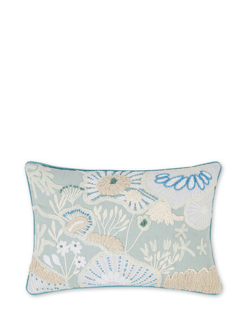 35X50 cm cushion with applications and embroidery