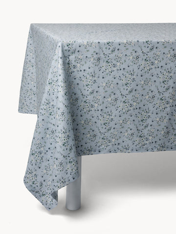 Cotton panama tablecloth flower print