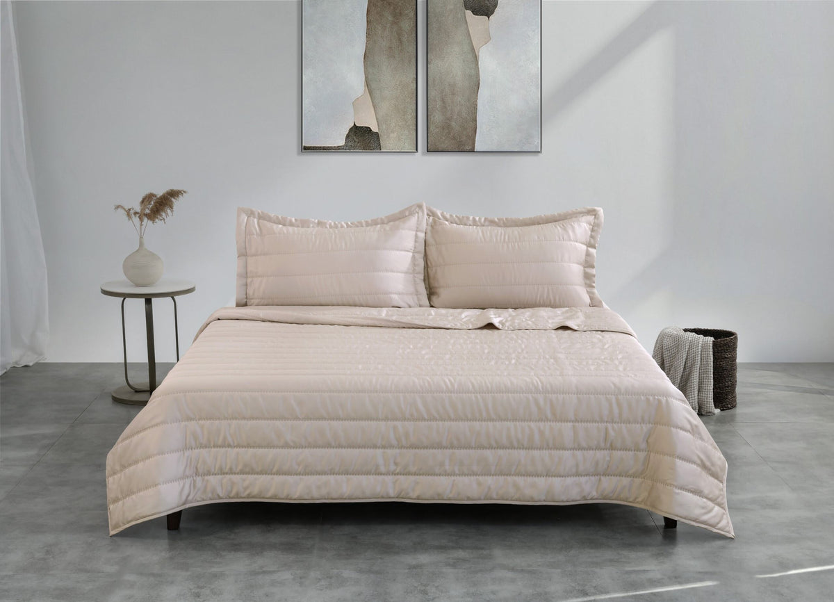 100% TENCEL EMBROIDERED BED SPREAD SET