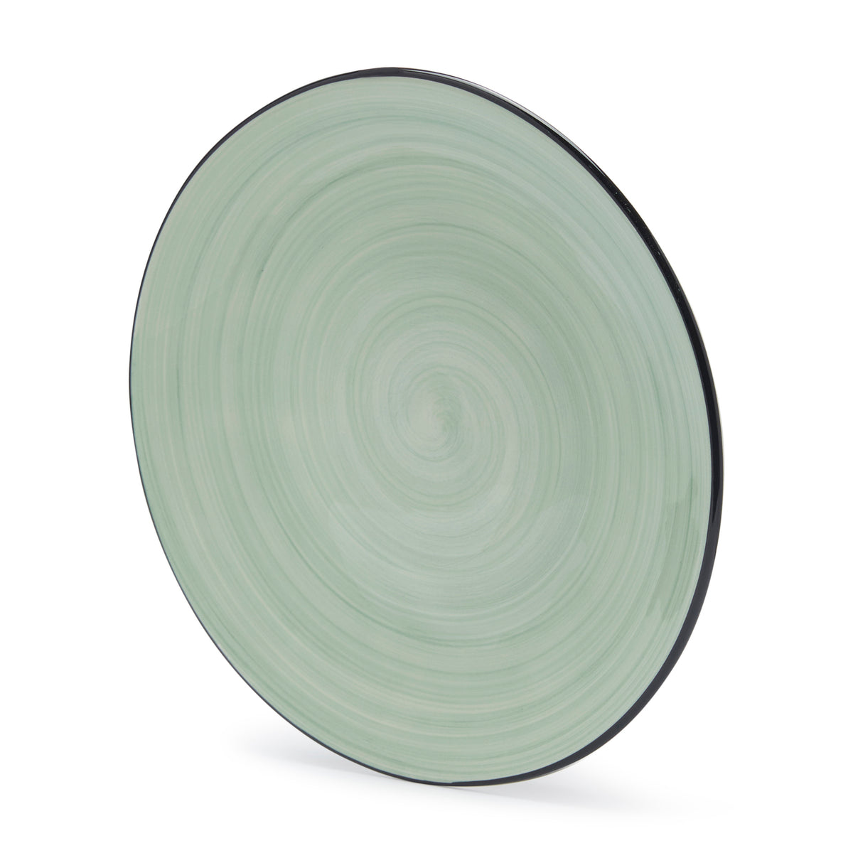 Tokyo stoneware dinner plate OS / Teal