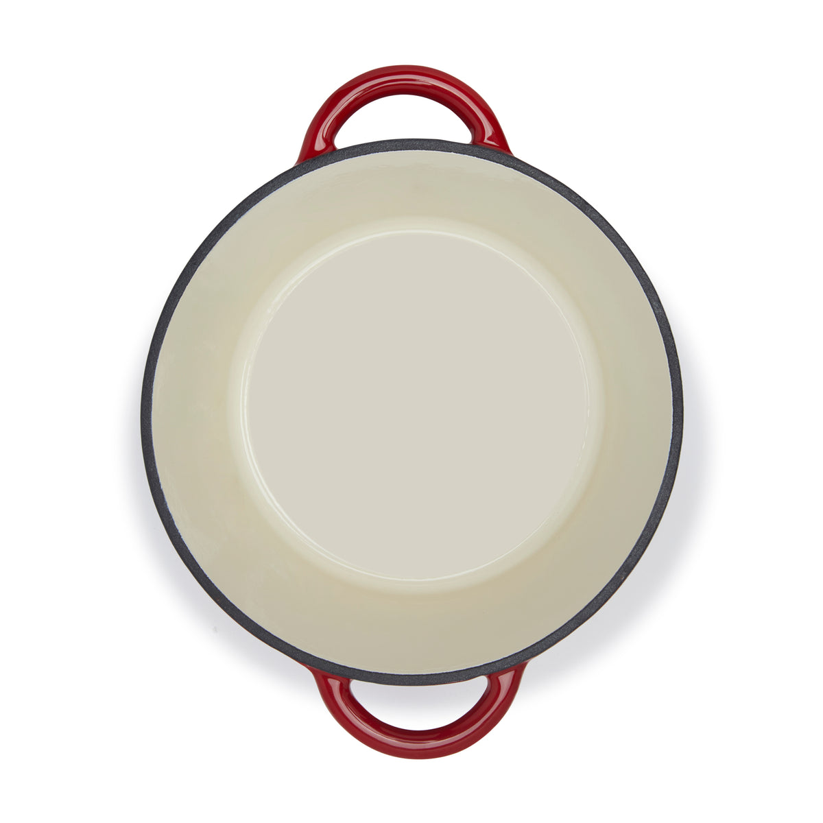 Simply Kitchen CAST IRON ROUND CASSEROLE (24CM, OMBRE RED) 24 CM / Ombre Red