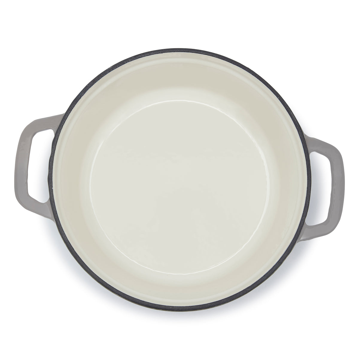 Simply Kitchen CAST IRON DUTCH OVEN (24CM, GREY) 24 CM / Grey