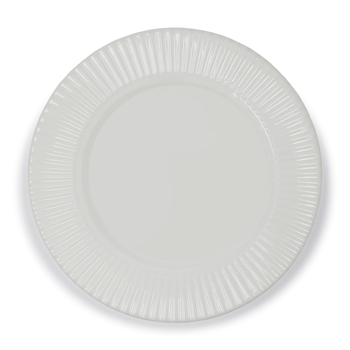 Simply Kitchen WHITE EMBOSSED SIDE PLATE (WHITE 18 CM) 18 CM / White