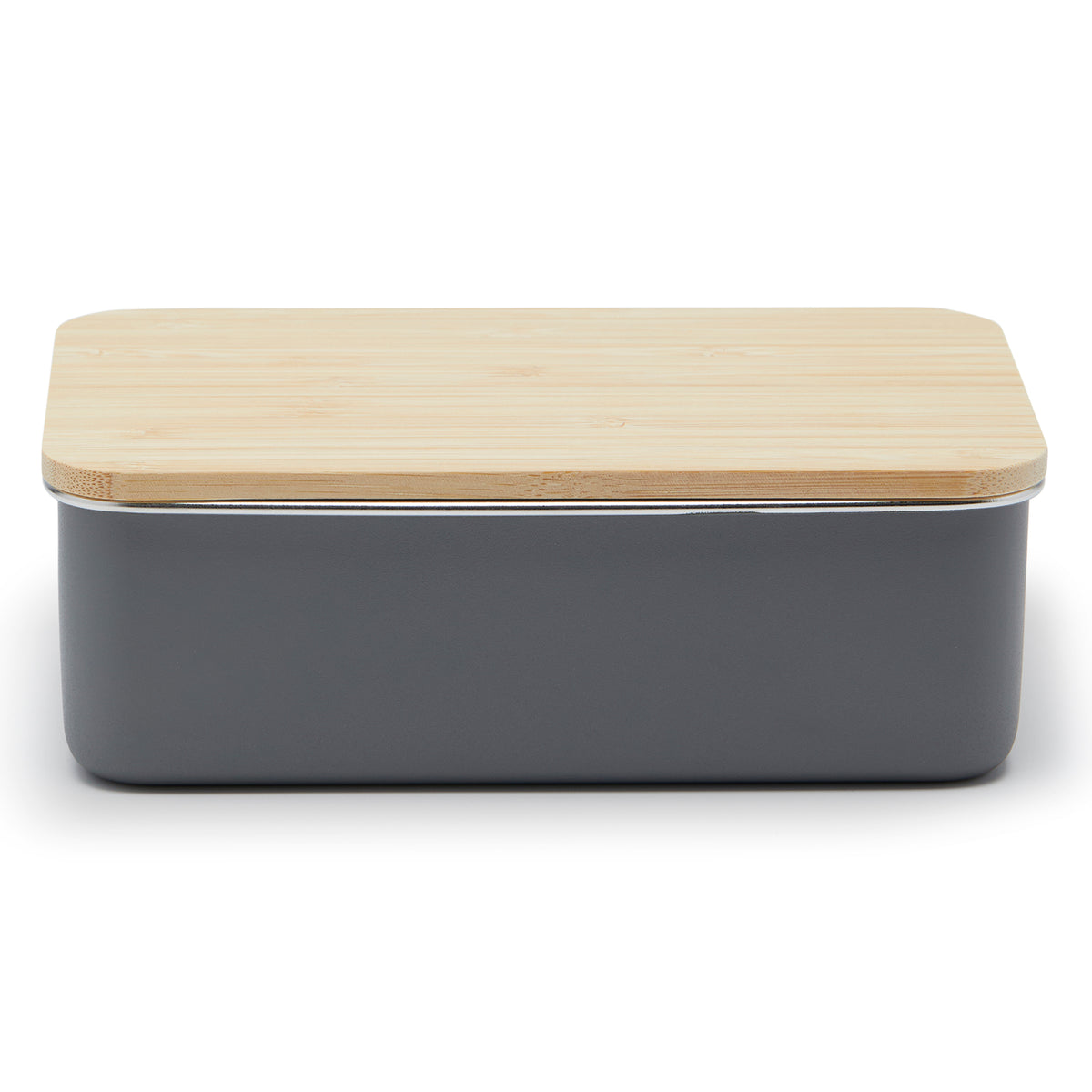 Simply Kitchen LG BEO CONTAINER STAINLESS STEEL WITH BAMBOO LID (950 ML) 950 ML / Grey