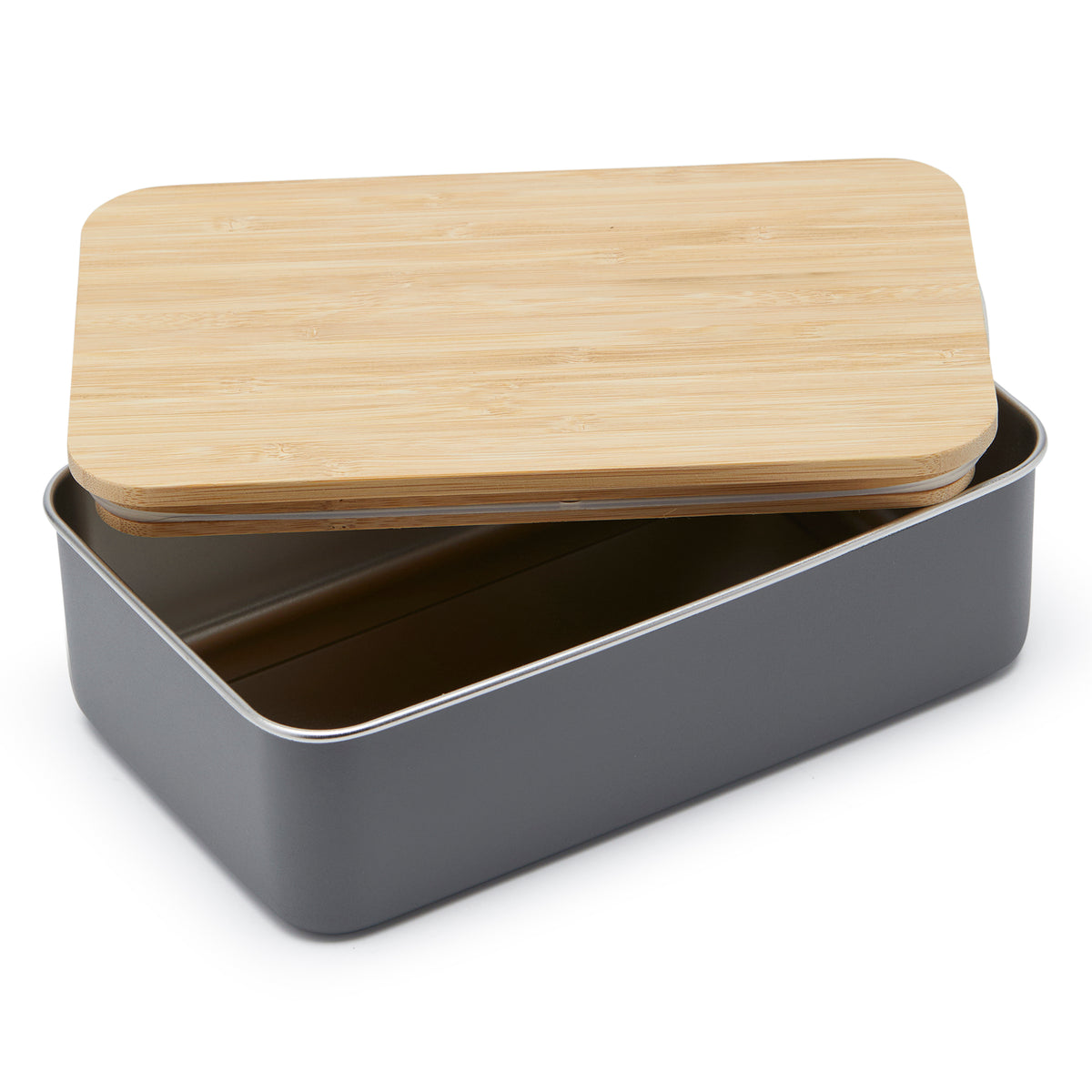 Simply Kitchen LG BEO CONTAINER STAINLESS STEEL WITH BAMBOO LID (1350 ML) 1.35 L / Grey