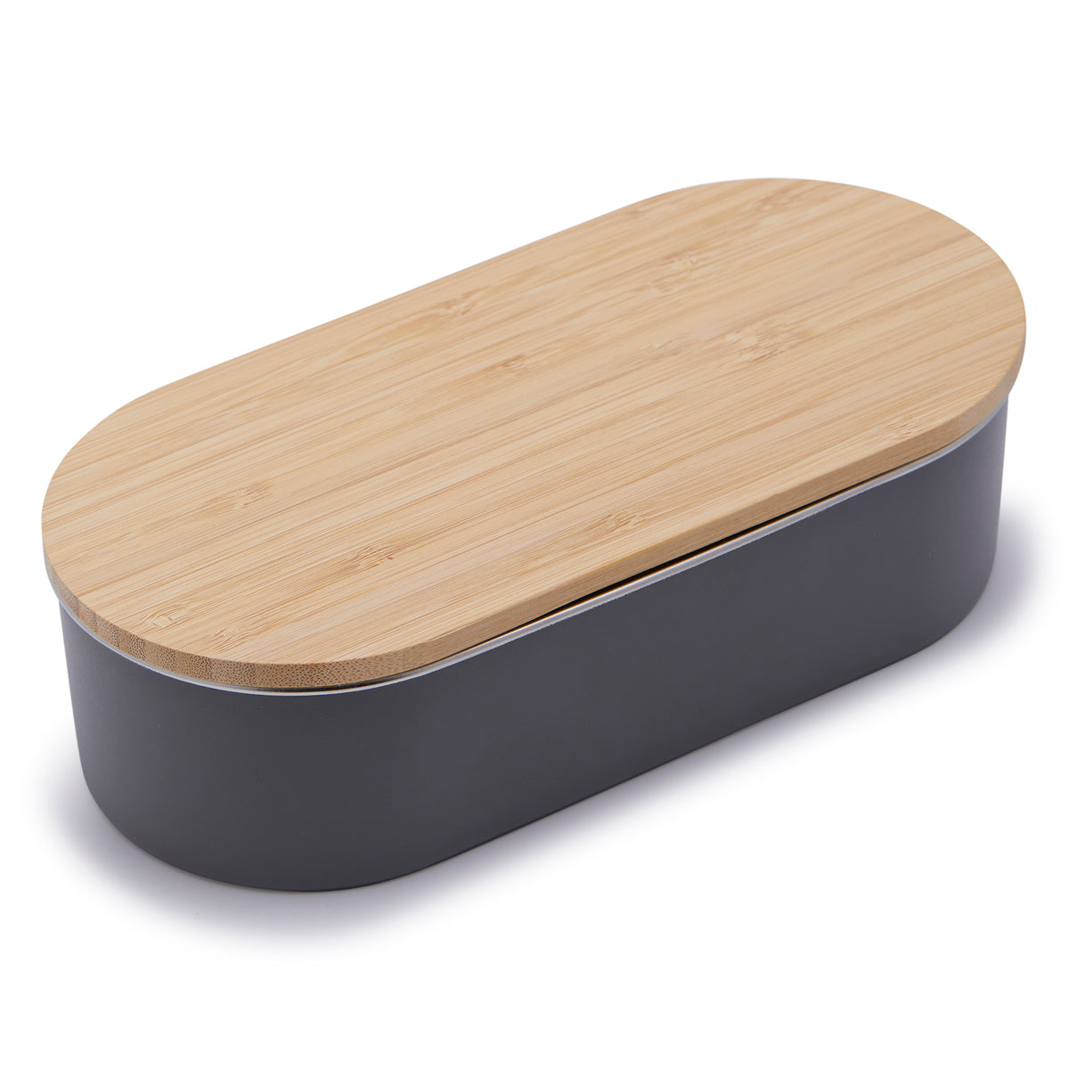 Simply Kitchen LG BEO CONTAINER STAINLESS STEEL WITH BAMBOO LID (960 ML) 960 ML / Grey