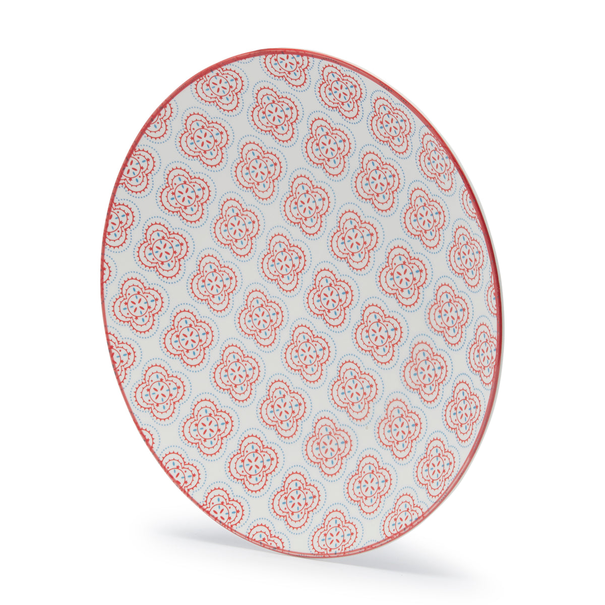 Simply Kitchen FLORAL MM REVERSE ARAB JAALI CERAMIC DINNER PLATE (27×2.5 CM) 27??2.5 CM / Multi