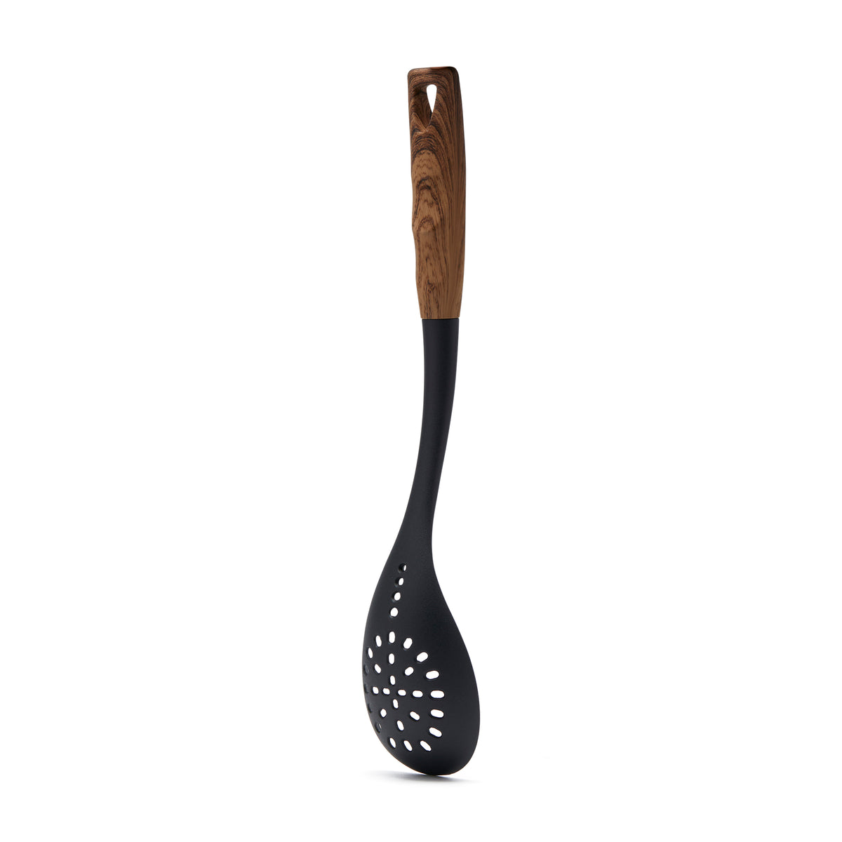 Simply Kitchen LG SAKE NYLON SLOTTED SPOON WITH PP HANDLE (36.5 CM) 36.5 CM / Black
