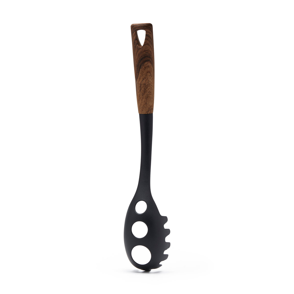Simply Kitchen LG SAKE NYLON PASTA SERVER WITH STRAIN AND SCOOP HANDLE (35.5 CM) 35.5 CM / Black