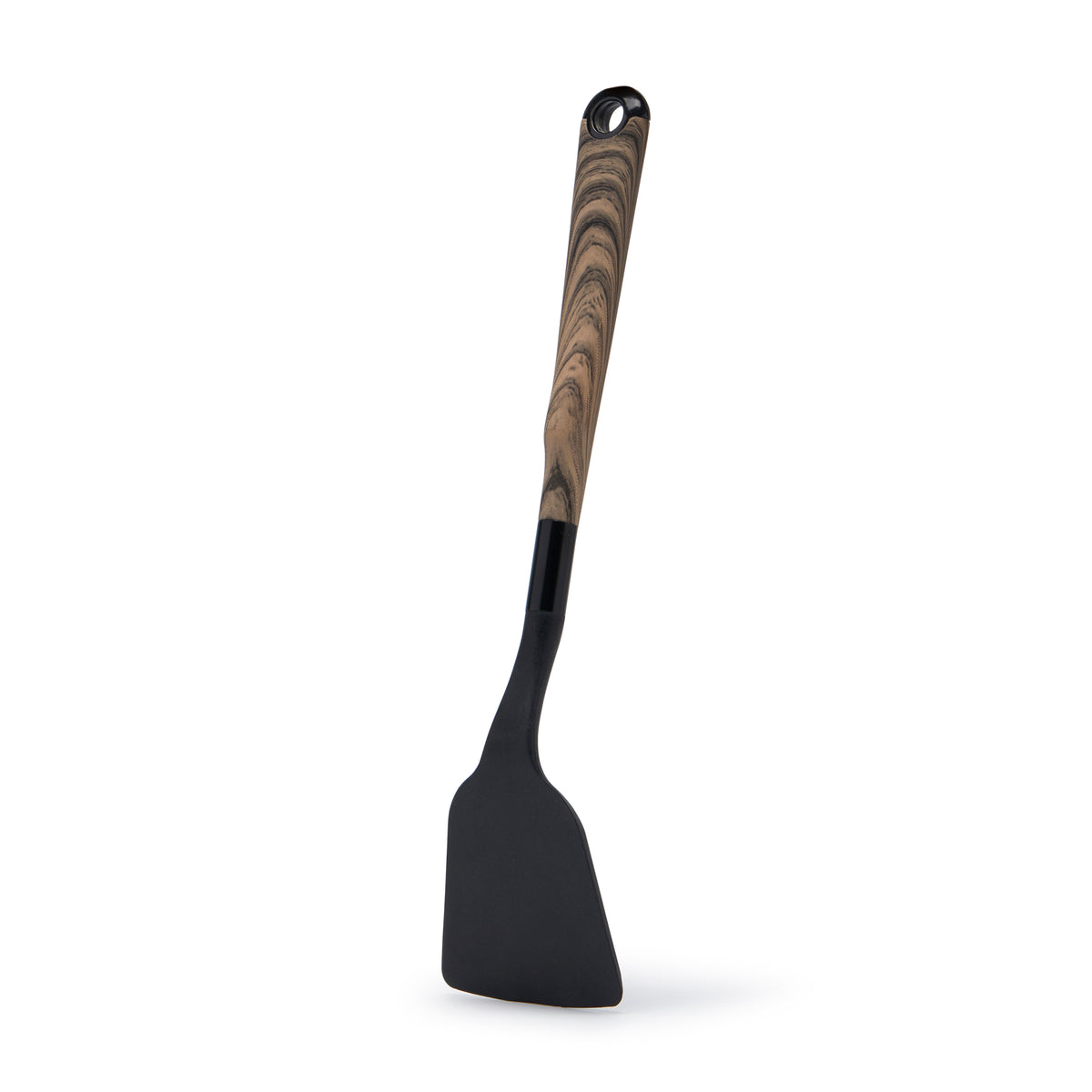 Simply Kitchen LG SAKE SILICONE TURNER WITH STRAIN AND SCOOP HANDLE (33.5 CM) 33.5 CM / Black