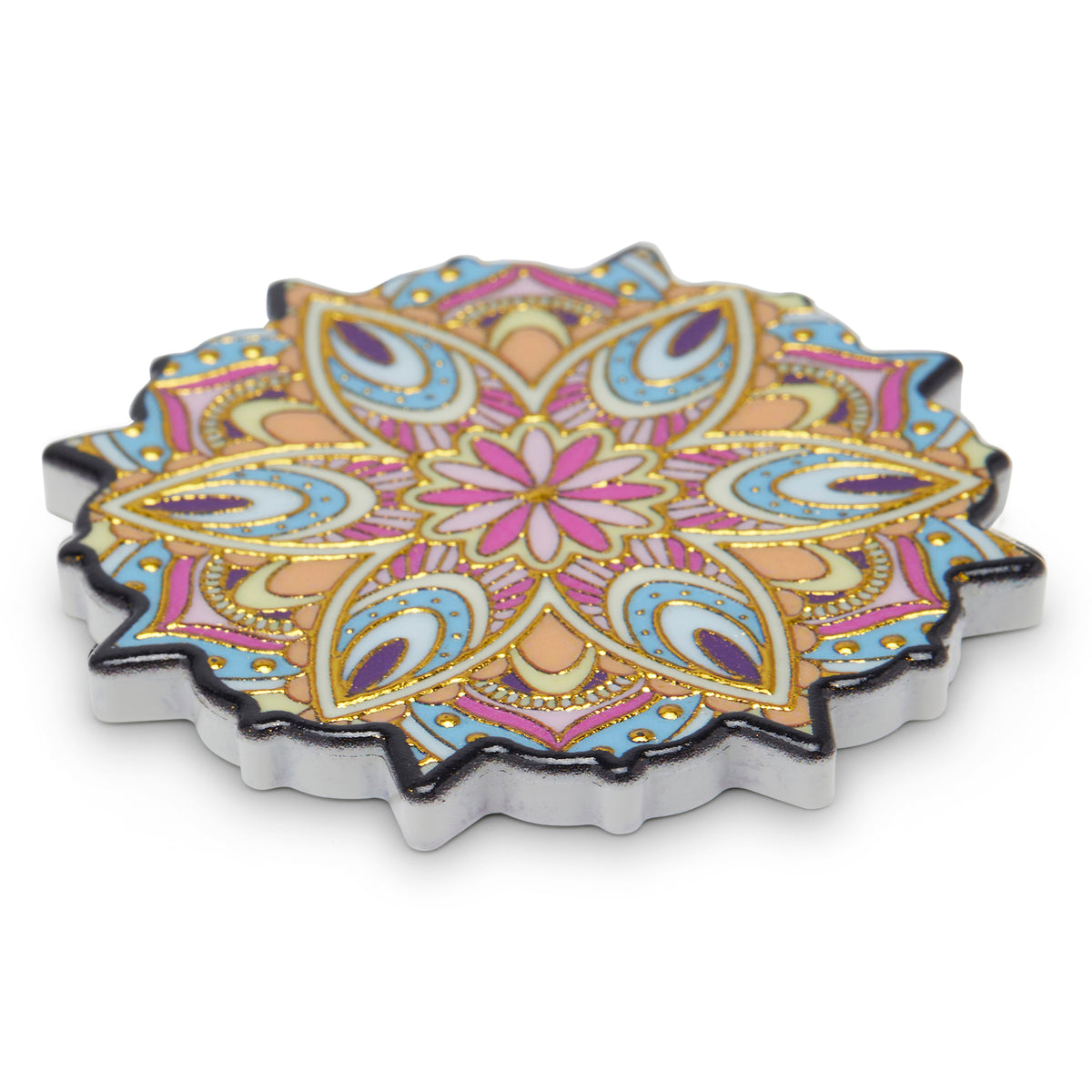 Simply Kitchen TANGIER MELAMINE COASTER (7.5X7.5 CM, MULTI) 7.5x7.5 CM / Multi