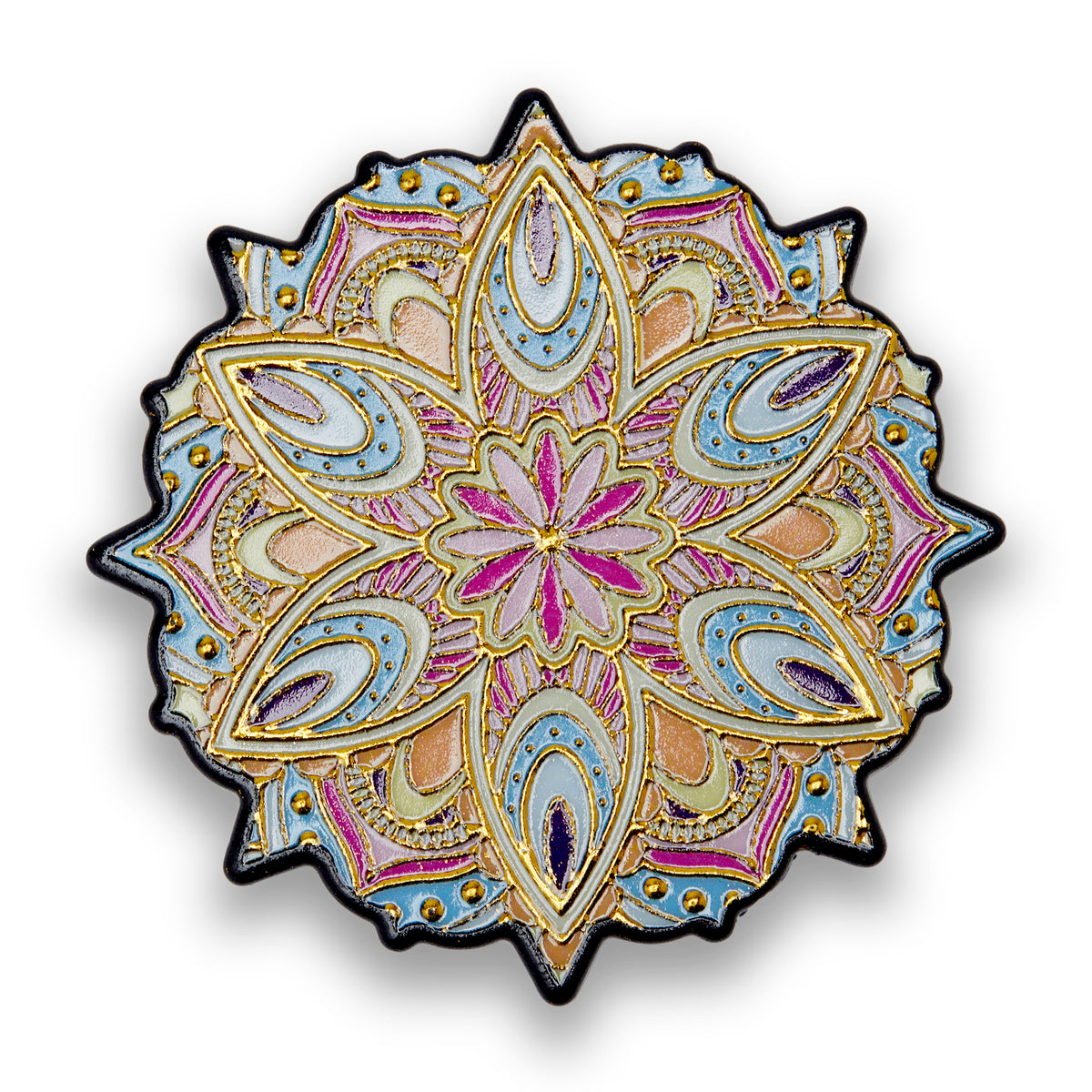Simply Kitchen TANGIER MELAMINE COASTER (7.5X7.5 CM, MULTI) 7.5x7.5 CM / Multi
