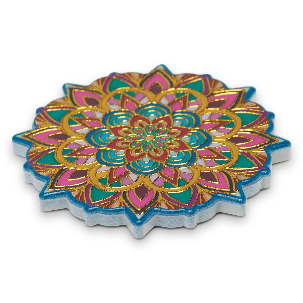 Simply Kitchen TANGIER MELAMINE COASTER (4X4 CM, MULTI) 7.5x7.5 CM / Multi