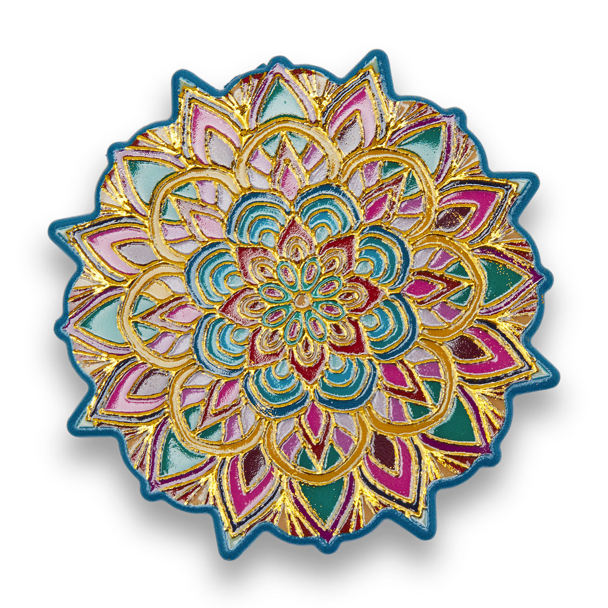 Simply Kitchen TANGIER MELAMINE COASTER (4X4 CM, MULTI) 7.5x7.5 CM / Multi