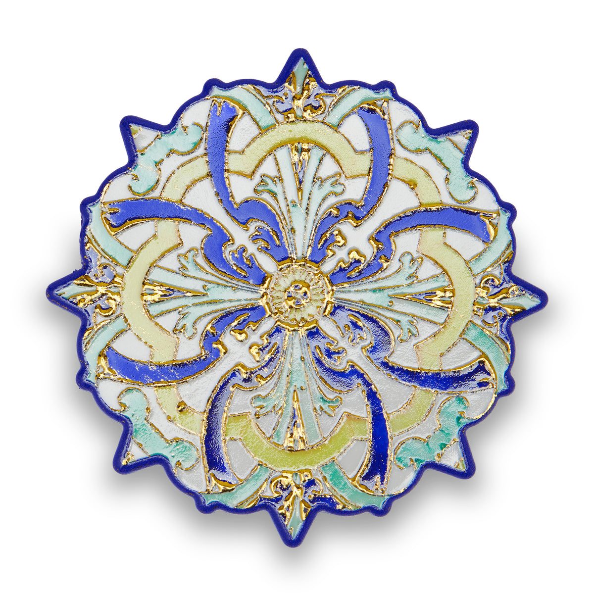 Simply Kitchen TANGIER MELAMINE COASTER (7.5X7.5 CM, MULTI) 7.5x7.5 CM / Multi