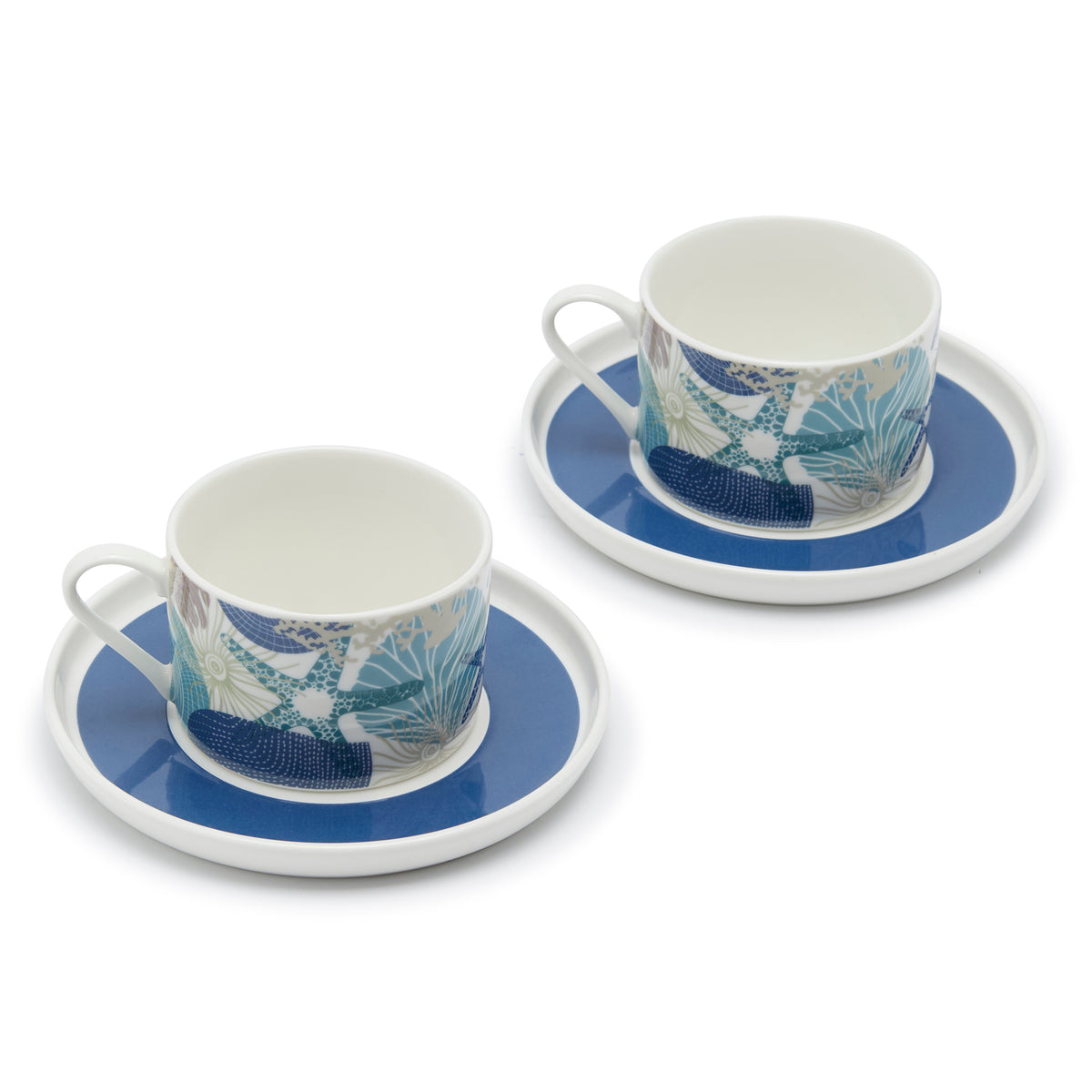Simply Kitchen CASABLANCA TEA CUP & SAUCER SET ( MULTI) 10.9x8.2 CM / Multi