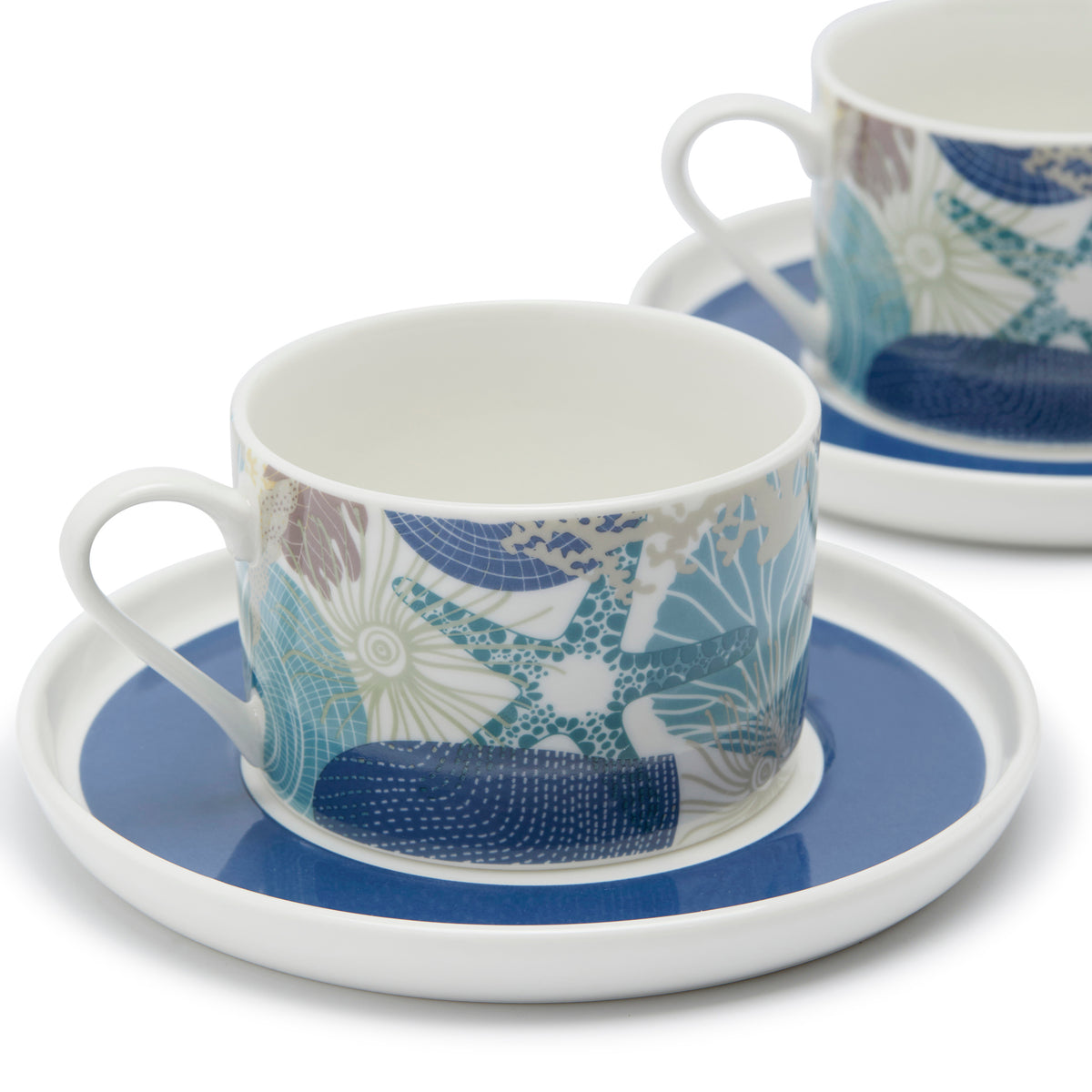 Simply Kitchen CASABLANCA TEA CUP & SAUCER SET ( MULTI) 10.9x8.2 CM / Multi