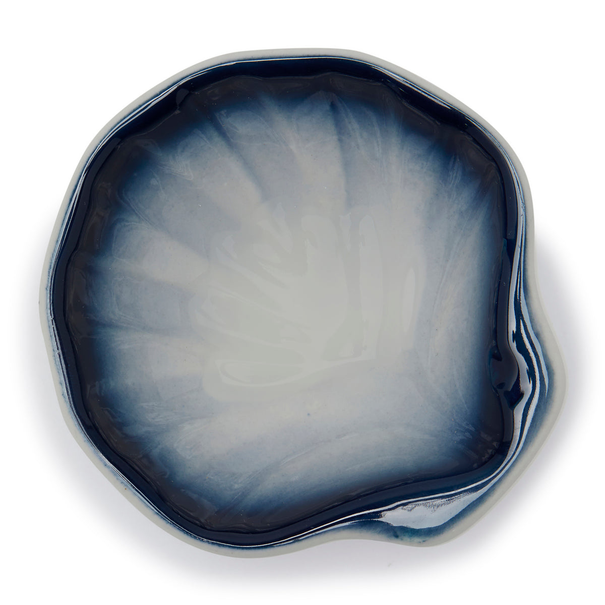 Simply Kitchen CASABLANCA REACTIVE GLAZED SNACK DISH (BLUE) 7.9x7.5 CM / Blue