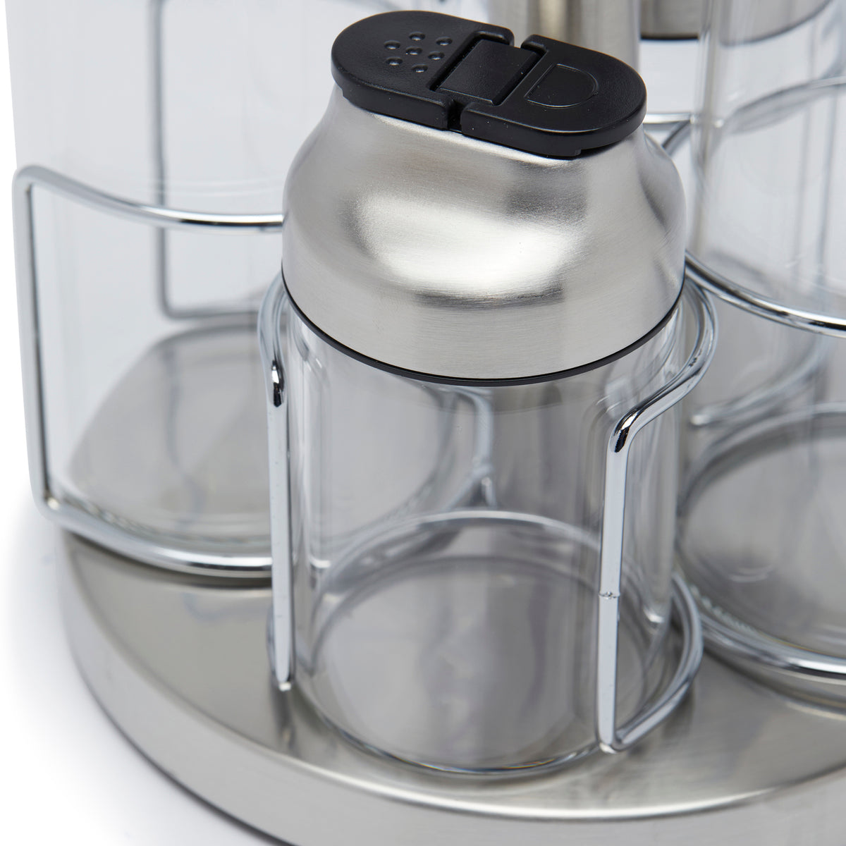 Simply Kitchen BELMONT BOROSILICATE GLASS SALAD DRESSING SET SET OF 2 S/2 / Clear