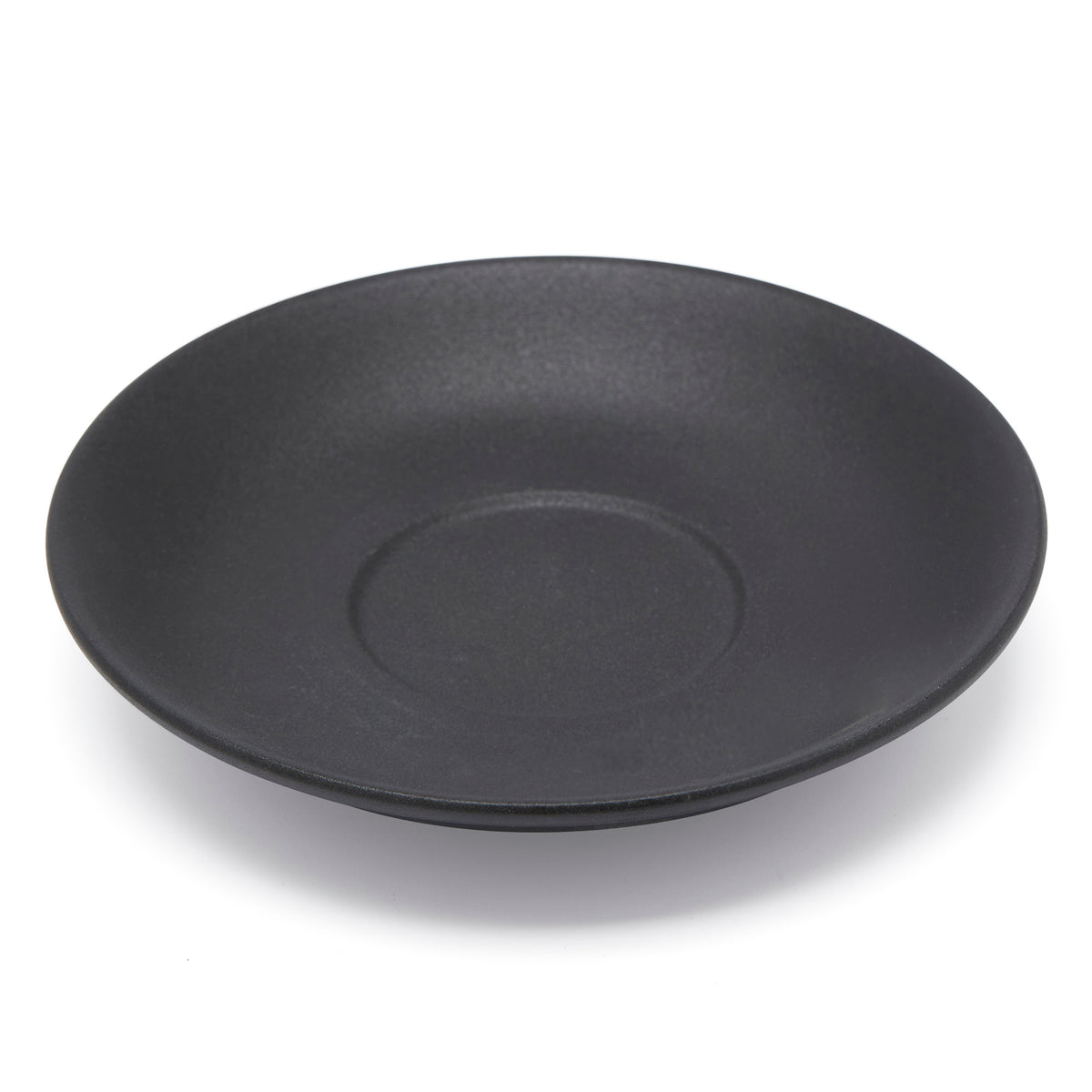 Simply Kitchen LG PIXEL CERAMIC SAUCER (14.3X2.5 CM, BLACK) 14.3x2.5 CM / Black