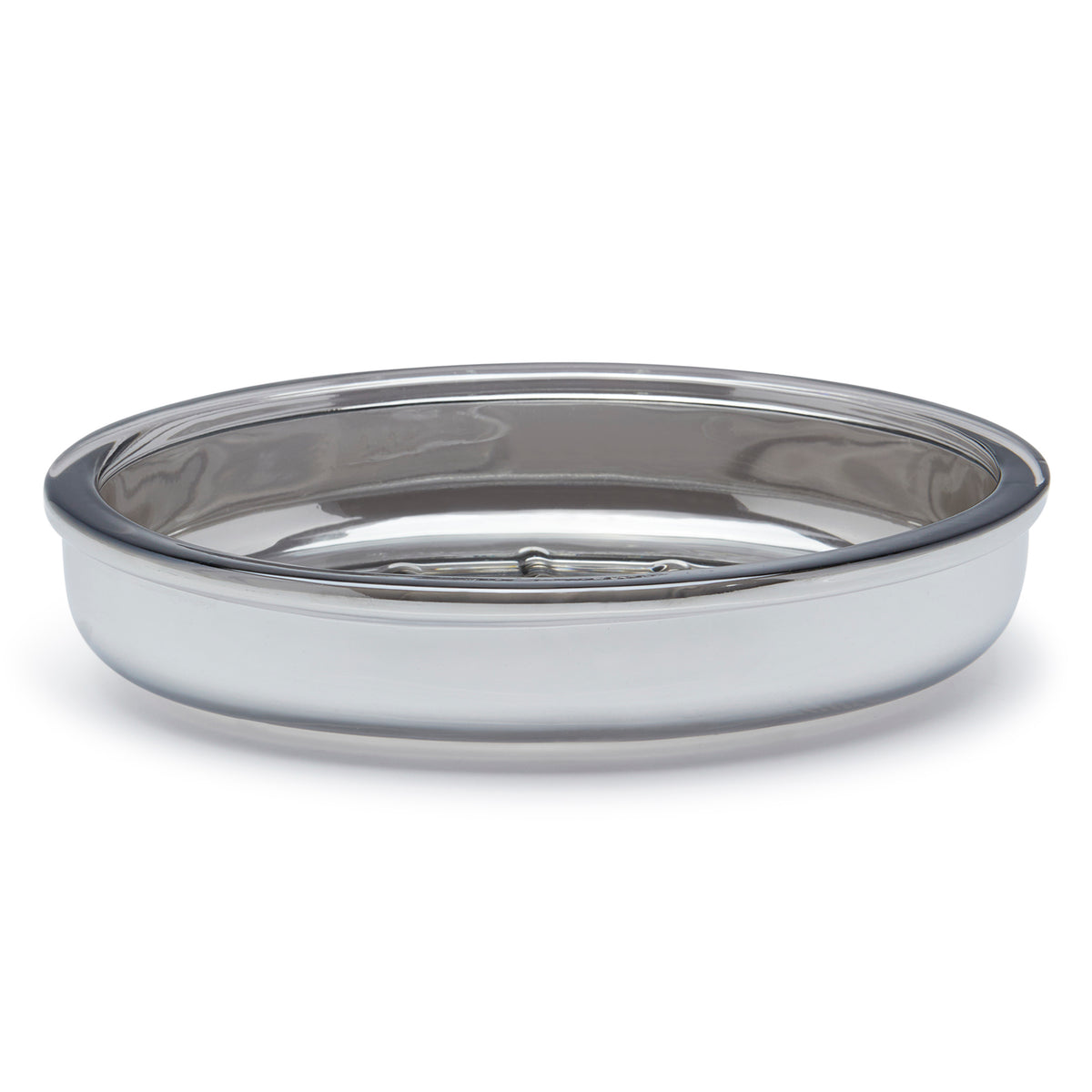Glassware Soap Dish 15x9.7x3cm / Silver
