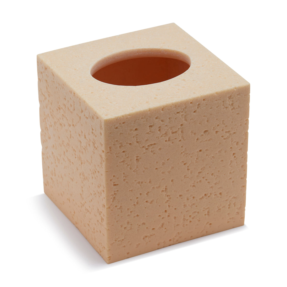 Sand Tissue Box 14x14x14cm / Brown