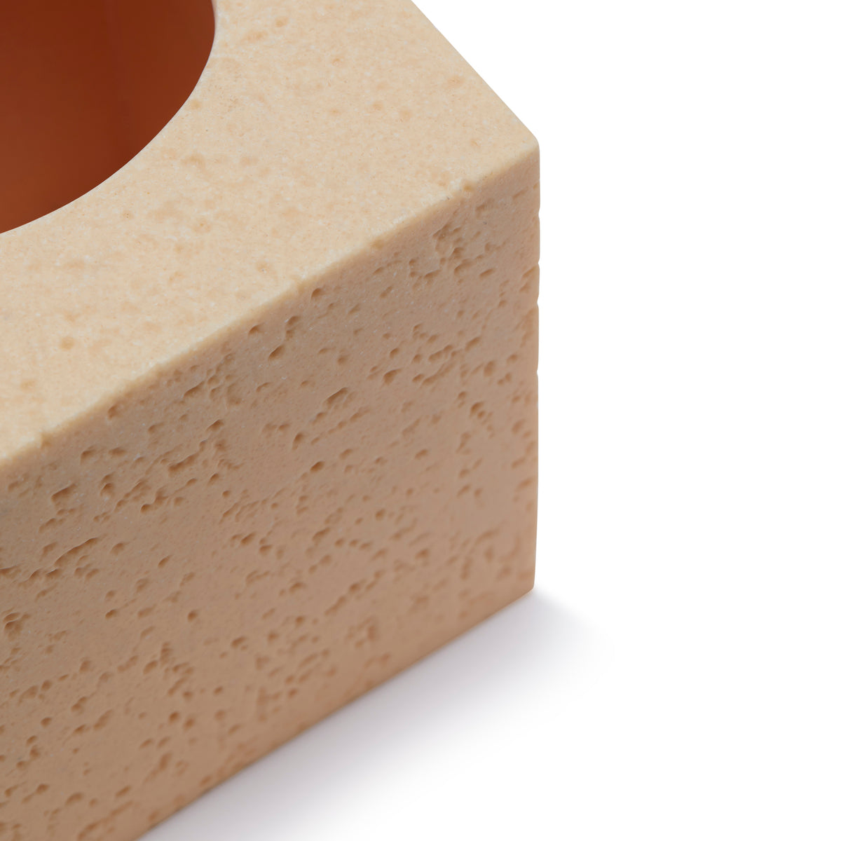 Sand Tissue Box 14x14x14cm / Brown