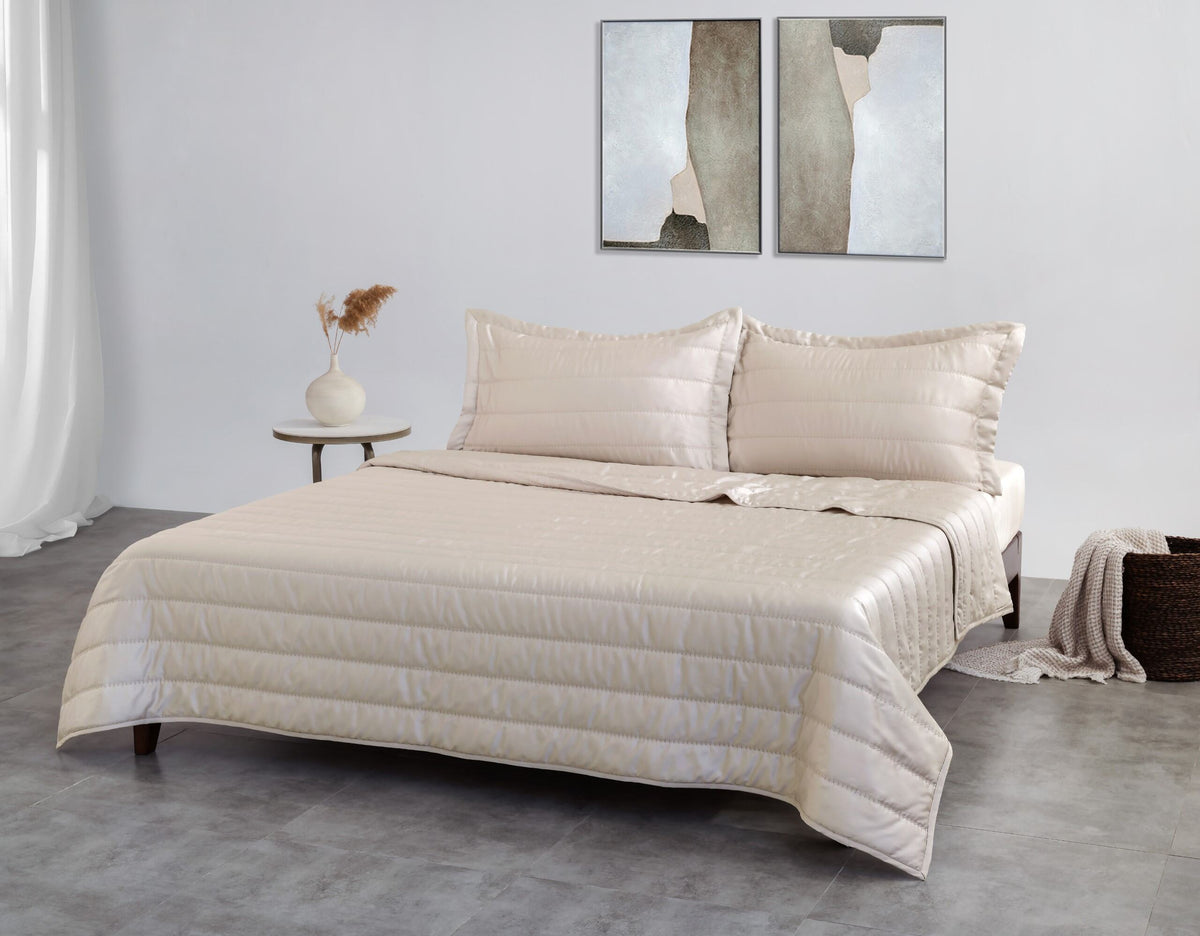 100% TENCEL EMBROIDERED BED SPREAD SET