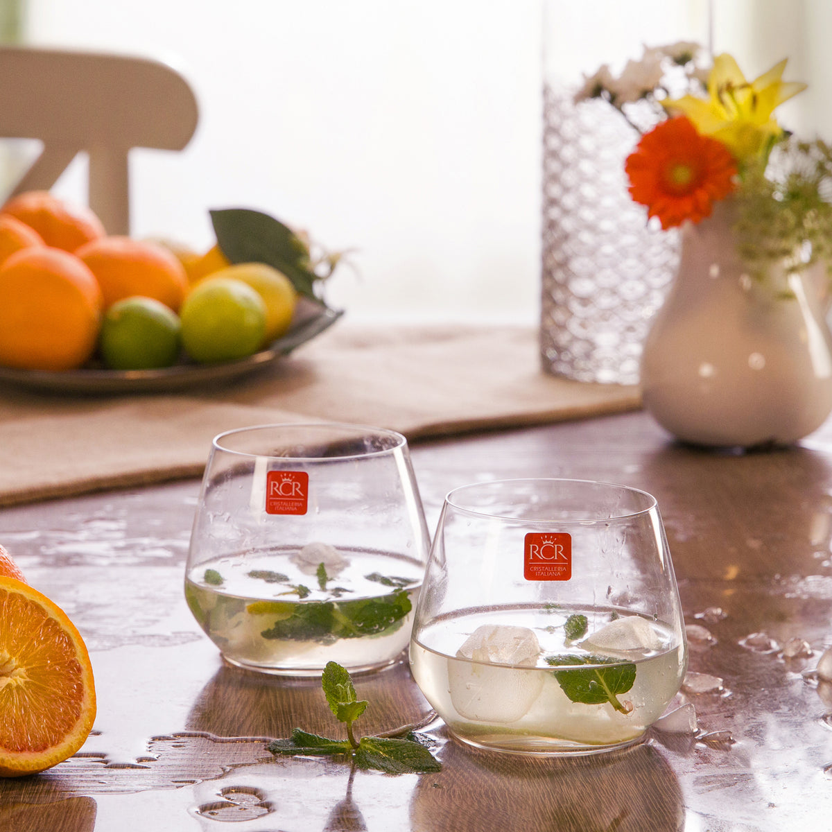 SET OF 2 WATER GLASSES ARIA TRANSPARENT 550ml / CLEAR