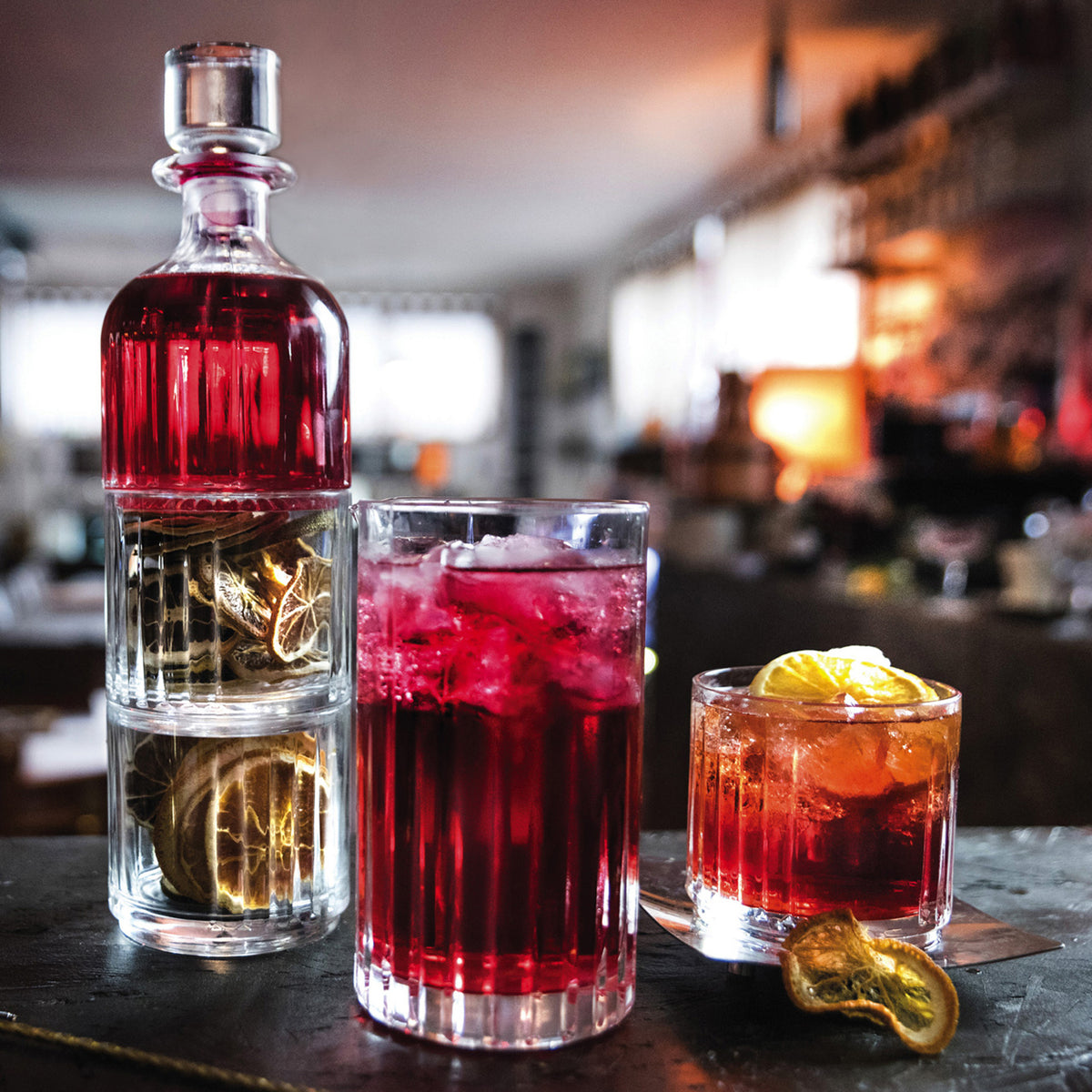 APERITIF SET COMBO TRANSPARENT 345ML / CLEAR