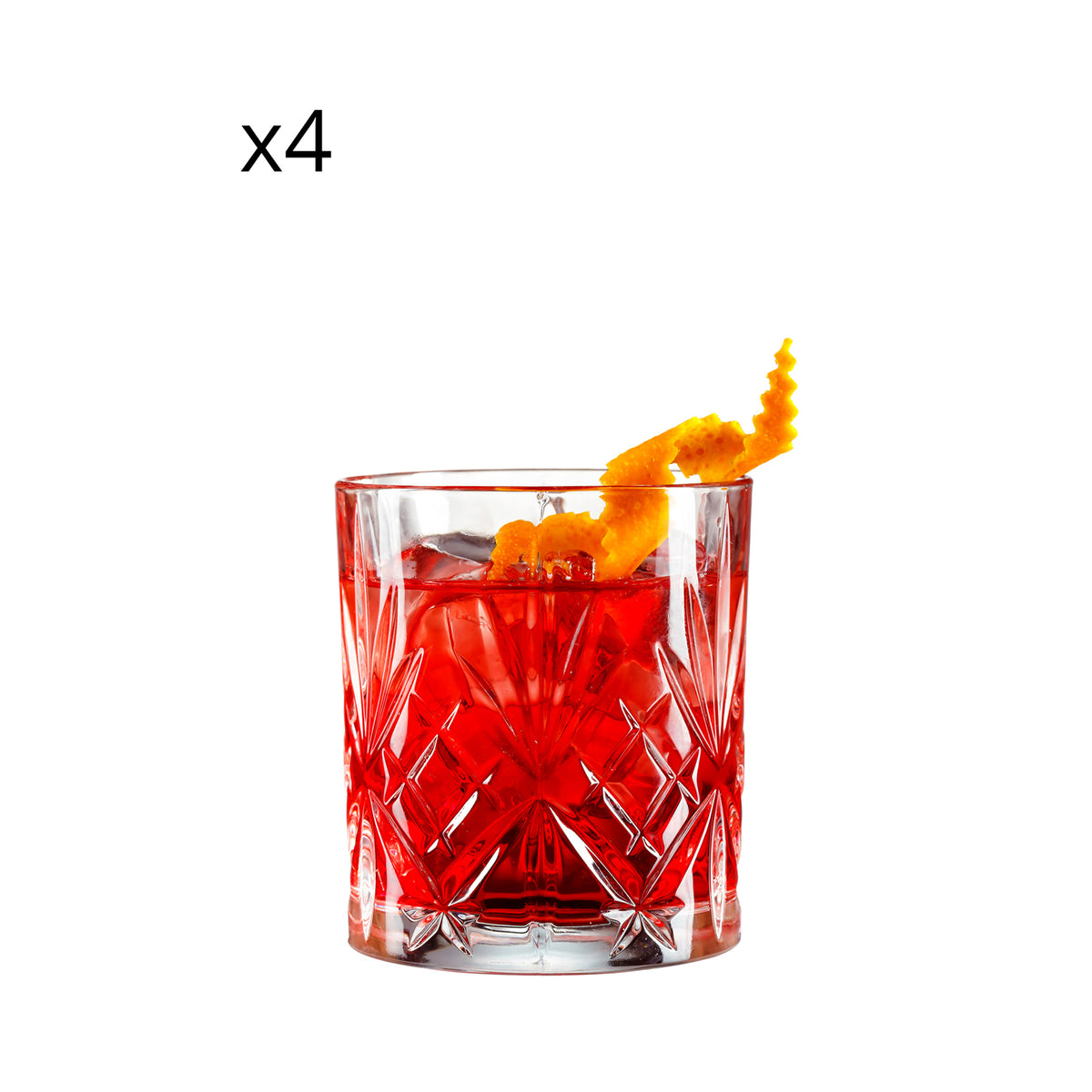 SET OF 4 APERITIF GLASSES MIXOLOGY TRANSPARENT 340ML / CLEAR