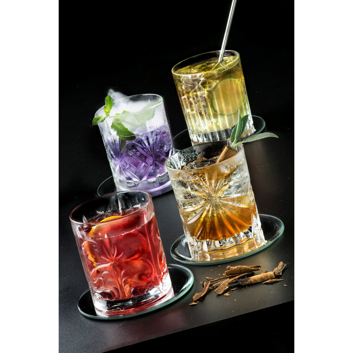 SET OF 4 APERITIF GLASSES MIXOLOGY TRANSPARENT 340ML / CLEAR