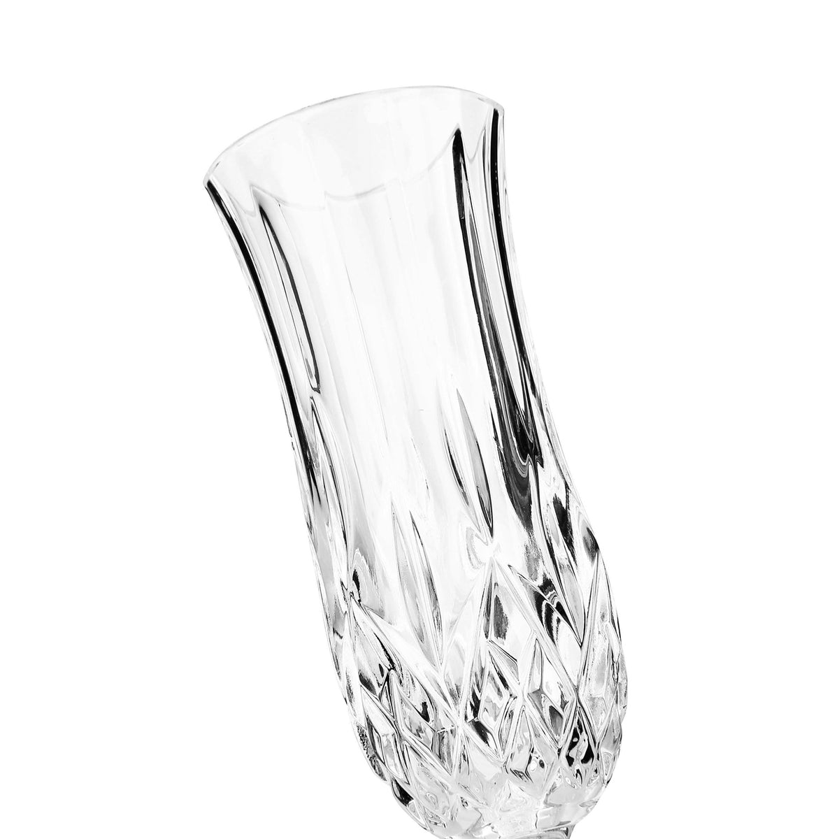 SET OF 6 OPERA FLUTE GLASSES TRANSPARENT 130ML / CLEAR