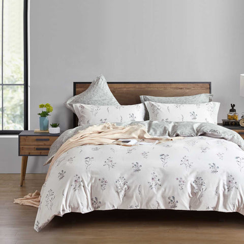 CALISTA PRINTED 4 PC KING DUVET COVER SET
