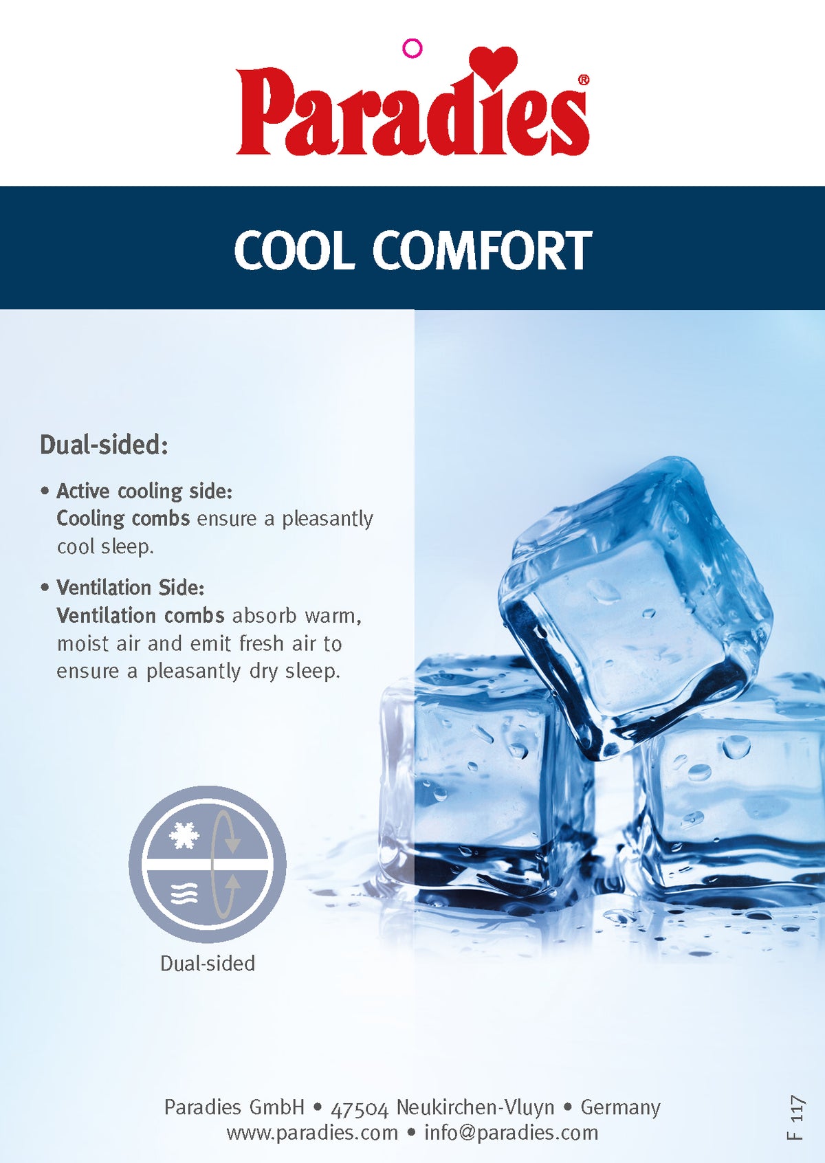 Paradies Softy Cool Organic  Pillow