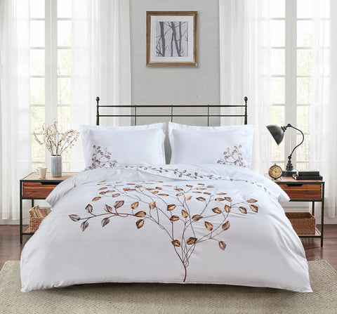 Golden Leaves Pillow Cover