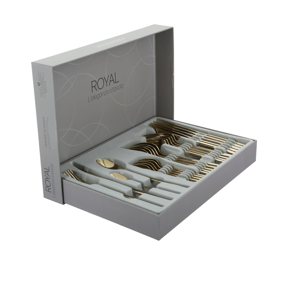 SET OF 24 CUTLERY ROYAL CHAMPAGNE S/24 / GOLD
