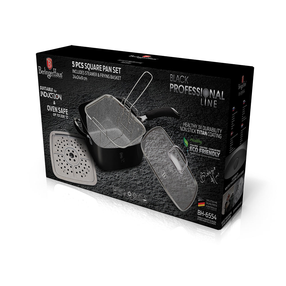 SET OF 4 KITCHEN TOOLS BLACK ALUMINUM Set / SILVER