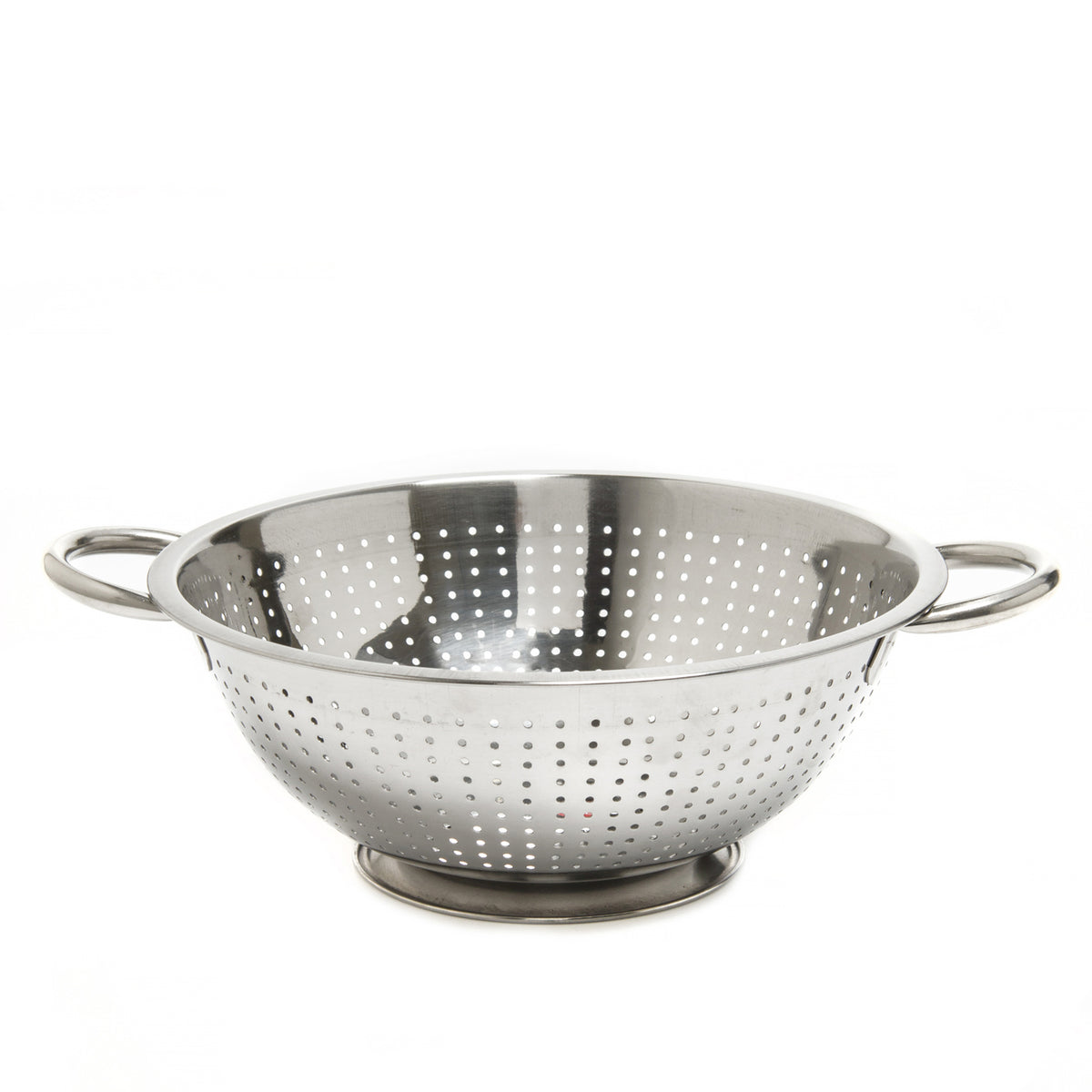 PASTA STRAINER WITH BASE 24 CM STEEL 24CM / SILVER