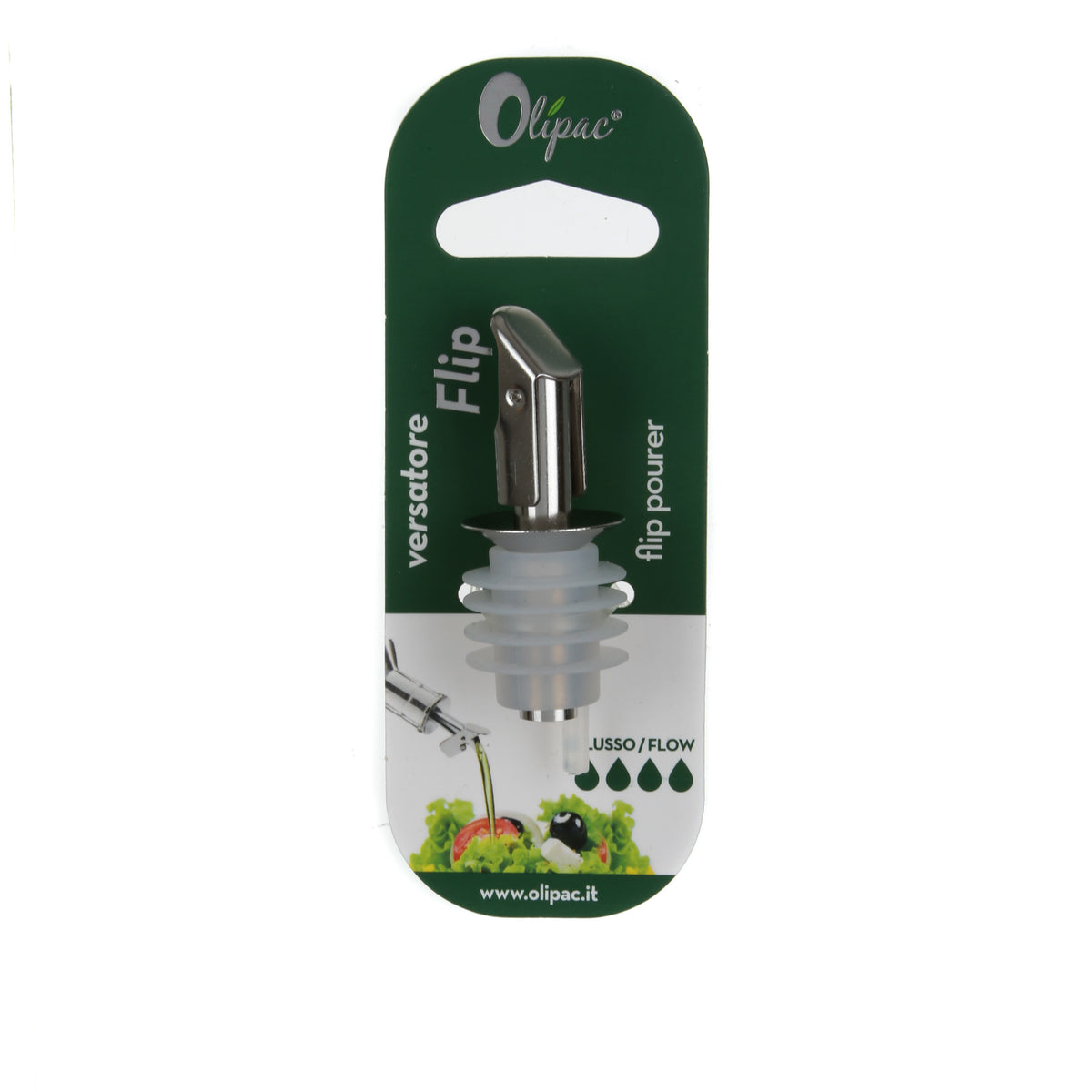 FLIP POURER OLIPAC STEEL 2.5CM / SILVER