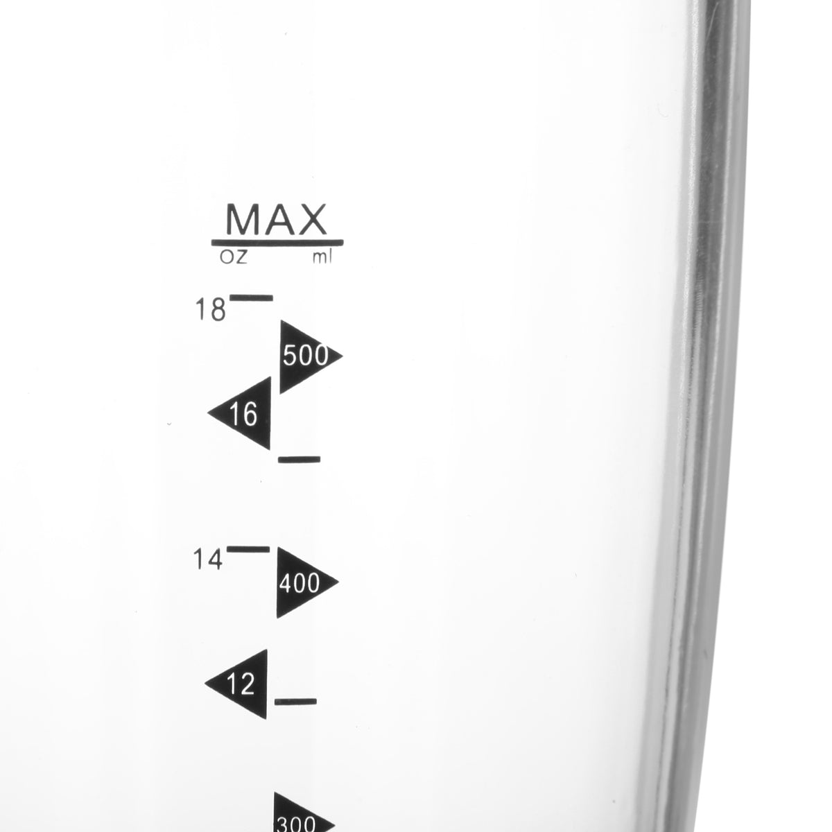 COCKTAIL SHAKER WITH PUMP BLACK 500ML / CLEAR