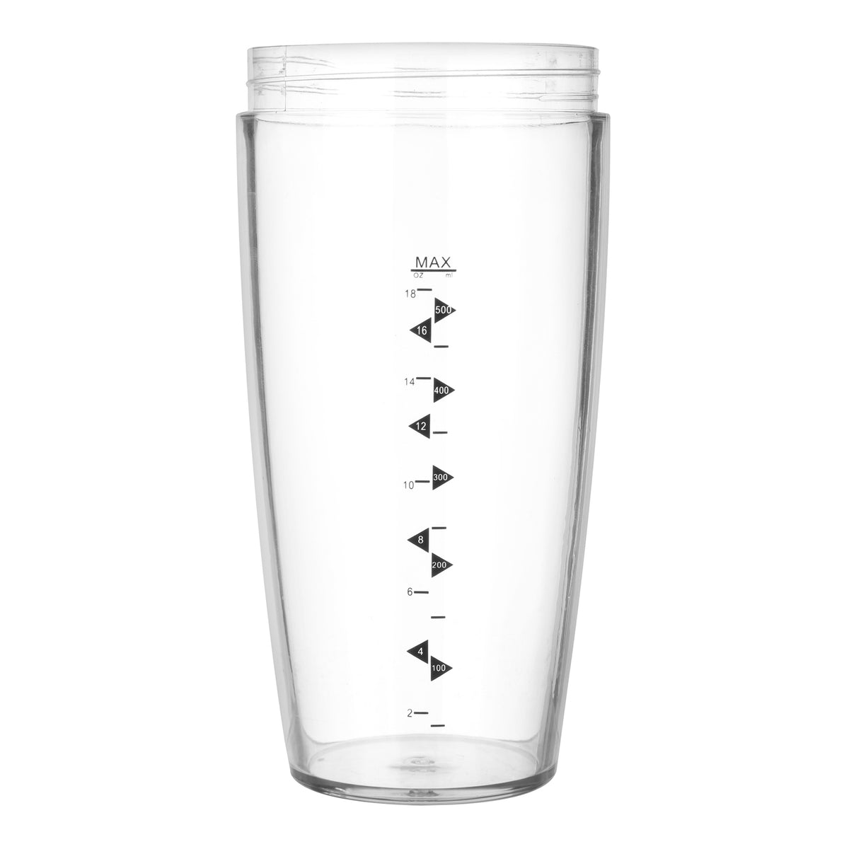 COCKTAIL SHAKER WITH PUMP BLACK 500ML / CLEAR