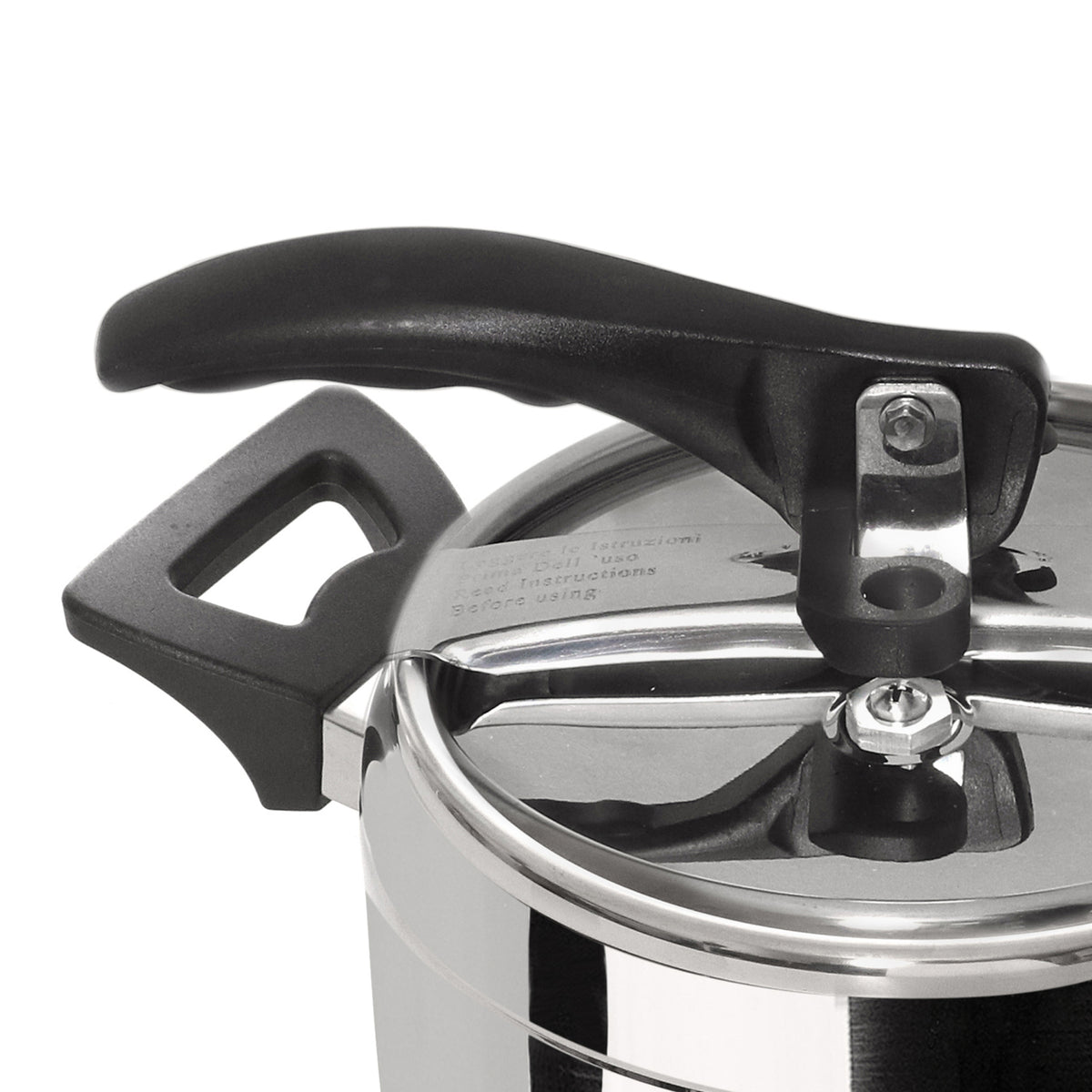 PRESSURE COOKER 5L BLACK HANDLES EXCLUSIVE STEEL WITH BLACK HANDLES 5L / SILVER