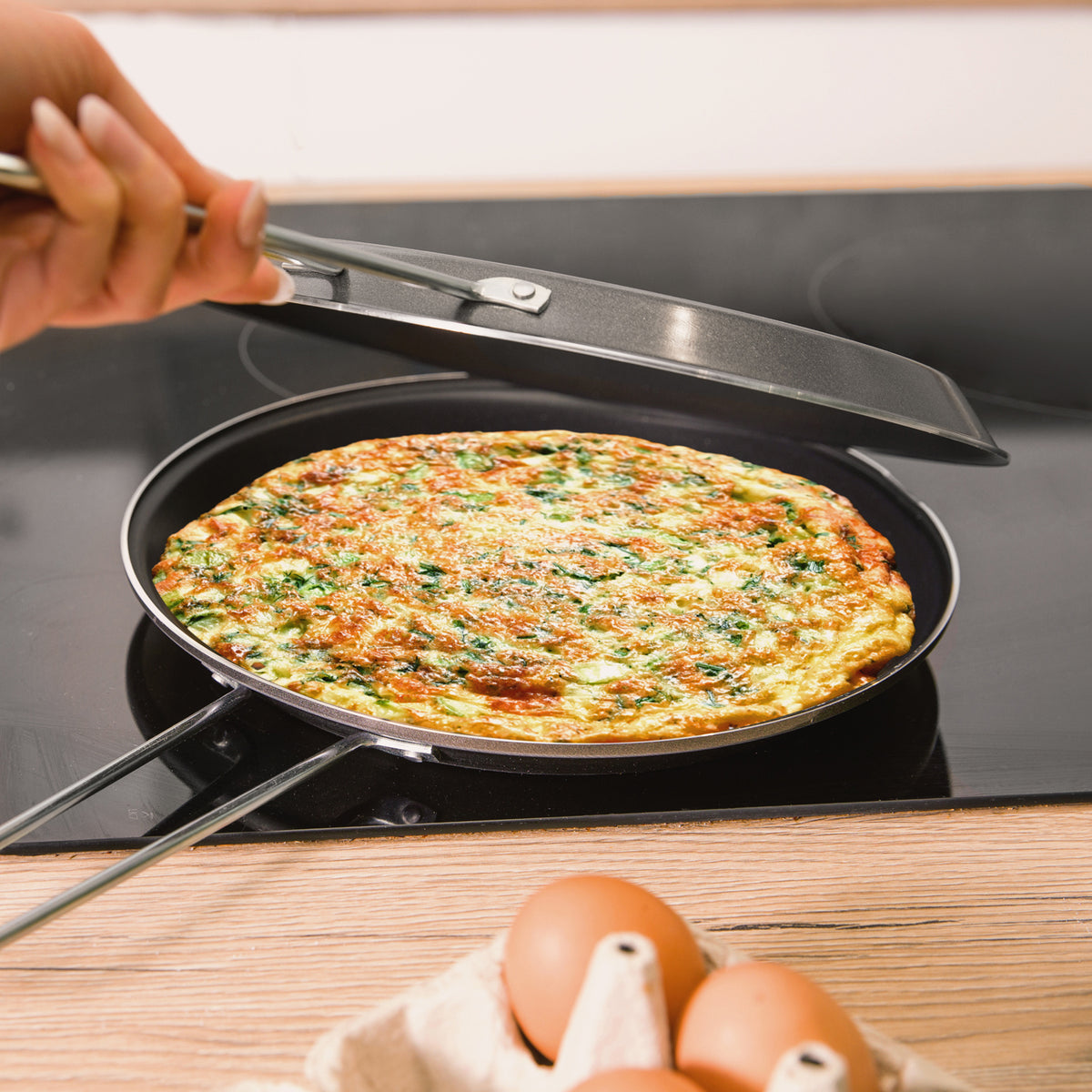 OMELETTE TURNER 26 CM ANTHRACITE 26CM / BLACK