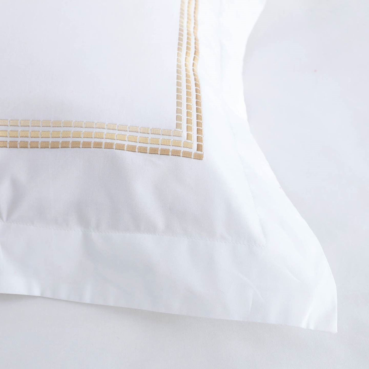100% COTTON PERCALE EMBROIDERED 4 PIECE DUVET COVER SET - ALEXIS