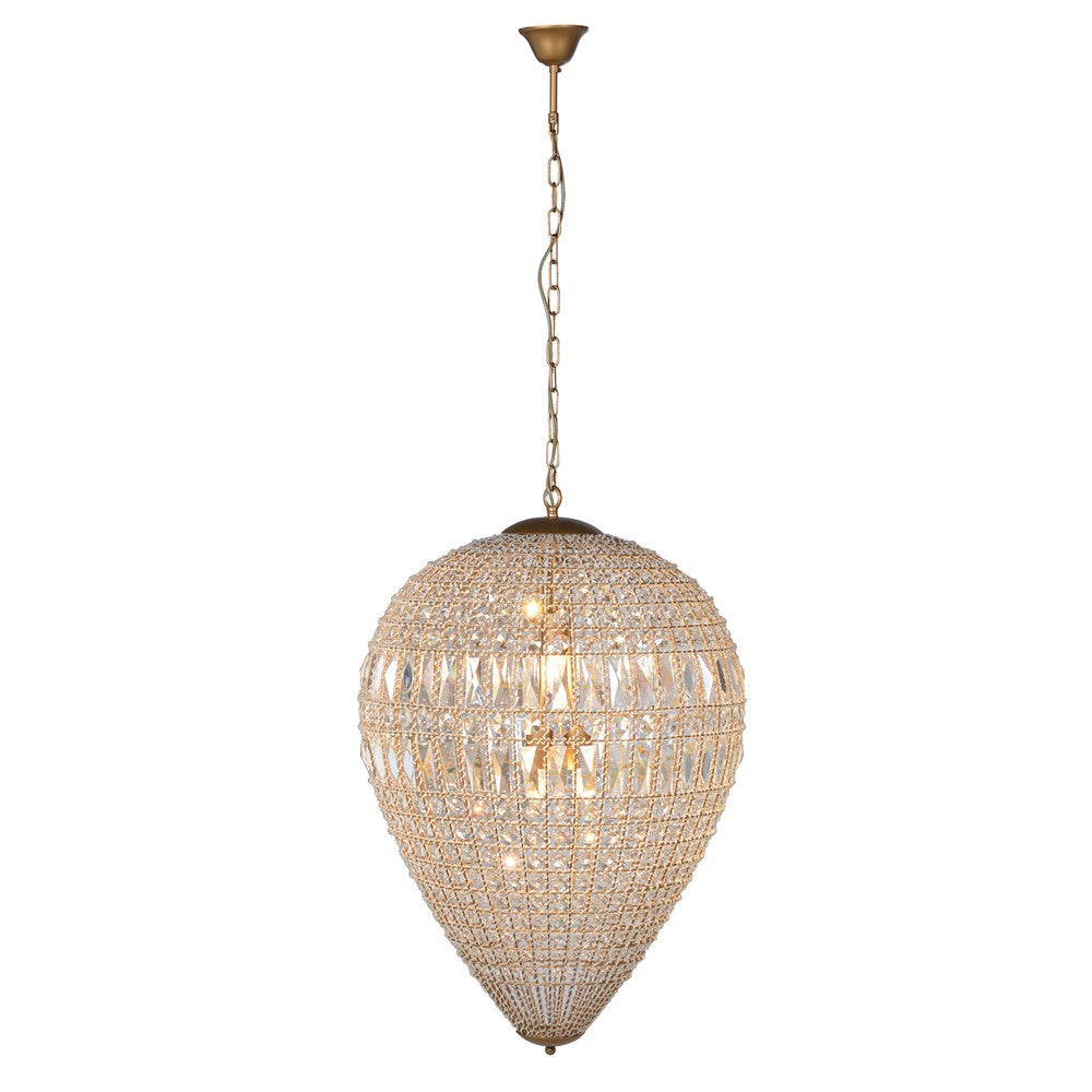 Lg.Dome Crystal Chandelier H:800mm Dia:620mm