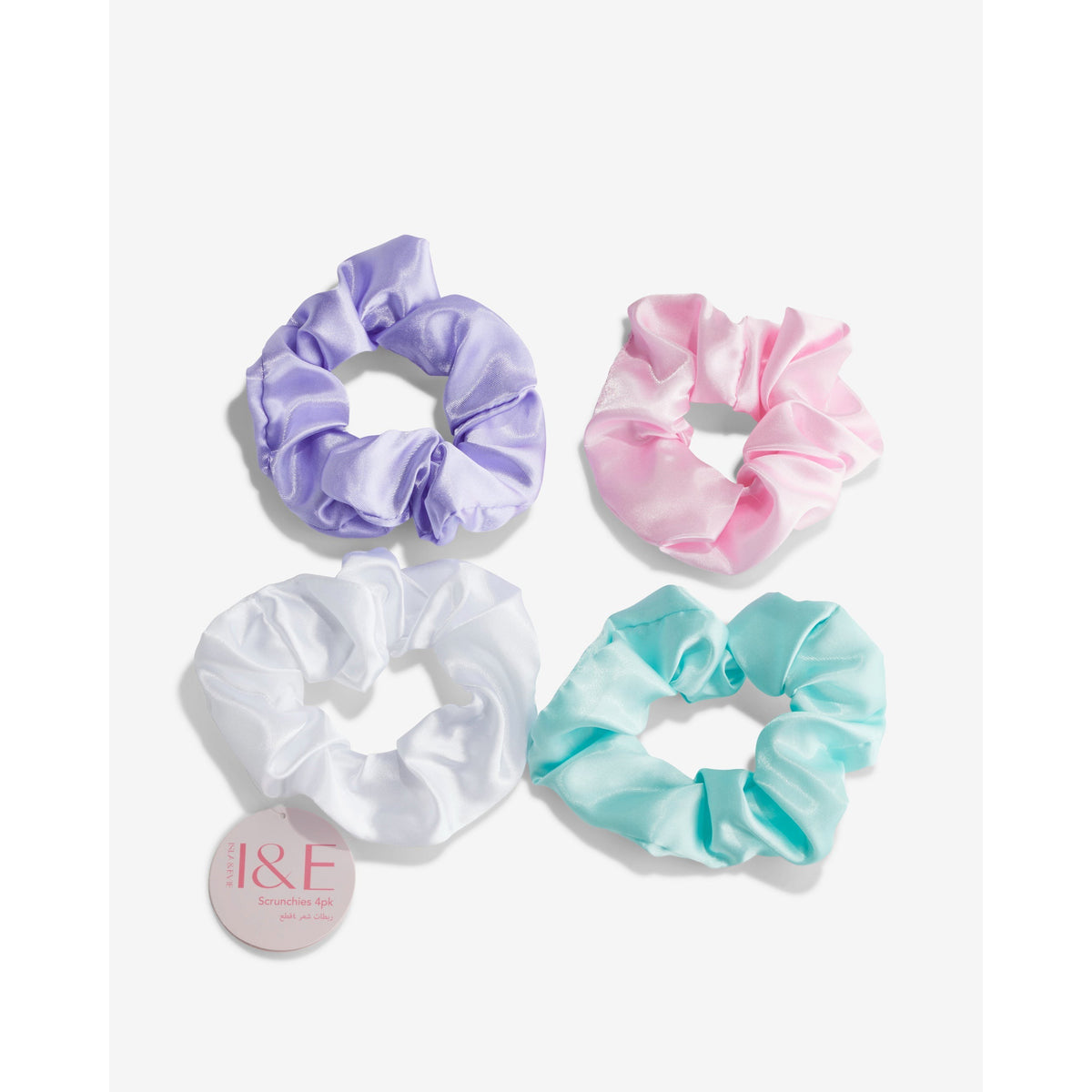 Satin Hair Scrunchie multi - Pack of 4
